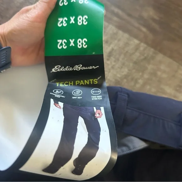 New Eddie Bauer Tech pants in atlantic - Picture 6 of 8
